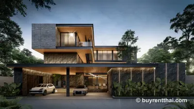 House in Bang Na, 246 sq.m., parking for 4 cars. Bang Na Nuea Bang Na Bangkok - 1