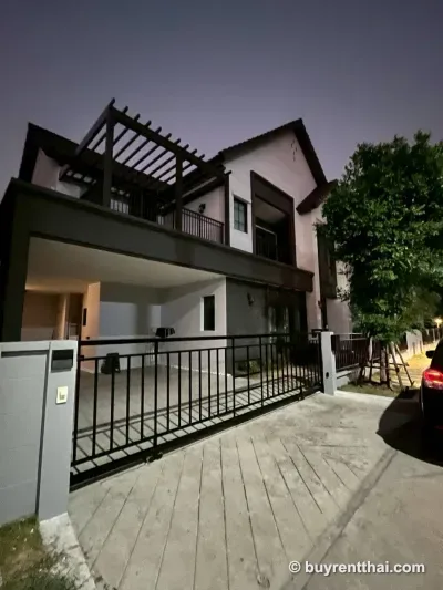 Two-story detached house for rent, fully furnished and ready to move in, at Centro Bangna Km 7 Phase 2. Bang Phli Samut Prakan - 1