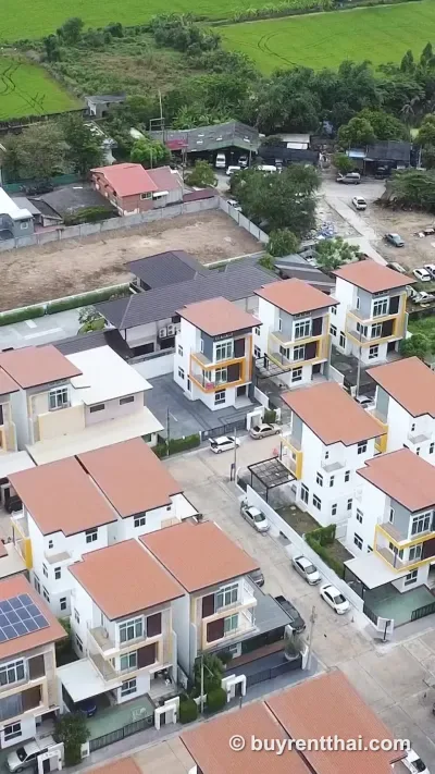 โฮมออฟฟิศ 3 ชั้น บ้านหลังสวน ทําเลพุทธมณฑลสาย 4 – เพชรเกษม พร้อมพิกัด! Bang Krathuek Sam Phran Nakhon Pathom - 1